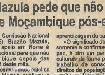 Brazão Mazula pede que não se abandone Moçambique pós-eleições – 19 de Outubro de 1994