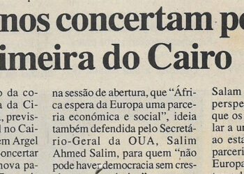 Africanos concertam posições para cimeira do Cairo – 28 de Março de 2000