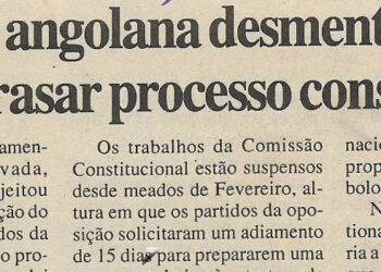 Oposição angolana desmente estar a atrasar processo constitucional – 31 de Março de 2000