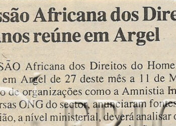 Comissão Africana dos Direitos Humanos reúne em Argel – 20 de Abril de 2000