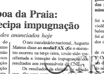 Mocímboa da Praia: Renamo antecipa impugnação – 26 de Maio de 2005