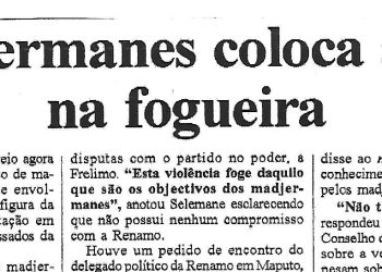 Madjermanes coloca achas na fogueira – 14 de Novembro de 2006
