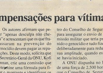 Ruanda: OUA exige compensações para vítimas do genocídio – 08 de Julho de 2000