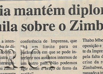 Pretória mantém diplomacia tranquila sobre o Zimbabwe – 19 de Fevereiro de 2001