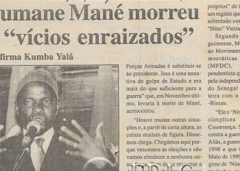 Ansumane Mané morreu por “vícios enraizados” – afirma Kumba Yalá – 20 de Fevereiro de 2001