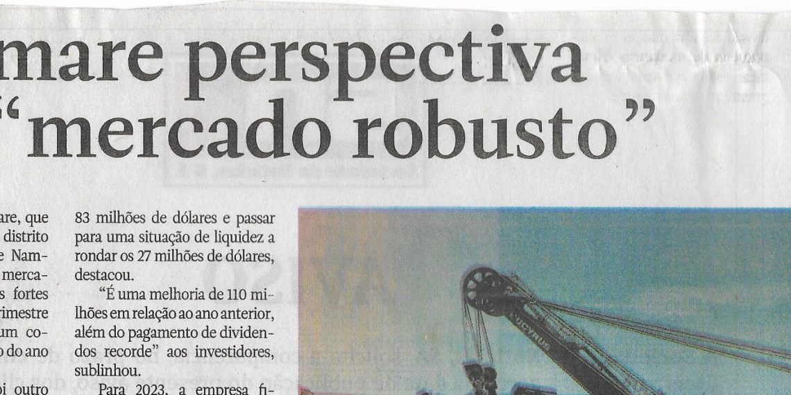 Kenmare perspectiva um “mercado robusto” – 25 de Janeiro de 2023