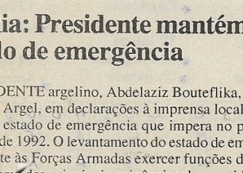 Argélia: Presidente mantém estado de emergência – 05 de Julho de 2000