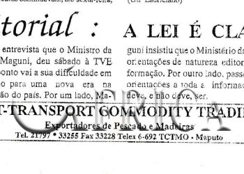 Editorial: A Lei (Informação) é clara – 15 de Junho de 1992