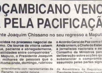 Povo moçambicano venceu batalha pela pacificação do país – 07 de Outubro de 1992