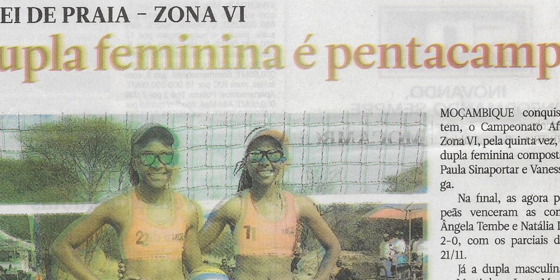 Vólei de praia – Zona VI: Dupla feminina é pentacampeã – 24 de Outubro de 2022