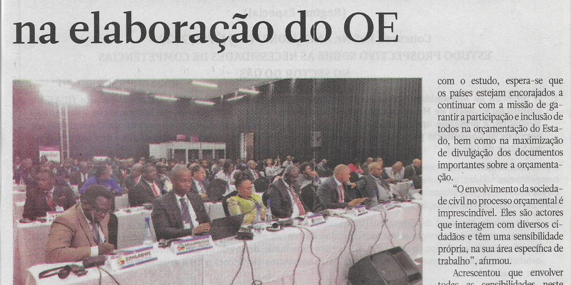 Comissões de Contas públicas na Comunidade de Desenvolvimento da África Austral (SADC): Há necessidade de inclusão na elaboração do Orçamento do Estado (OE) – 26 de Outubro de 2022