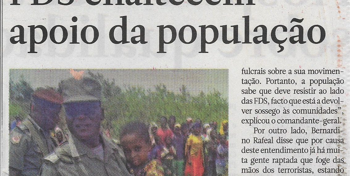 Combate ao Terrorismo: Forças de Defesa e Segurança (FDS) enaltecem, apoio da população – 11 de Outubro de 2022