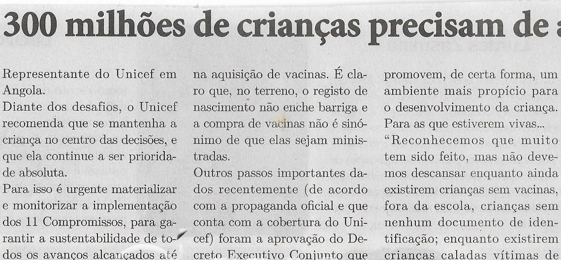 300 milhões de crianças precisam de ajuda (Conclusão) – 28 de Fevereiro de 2023