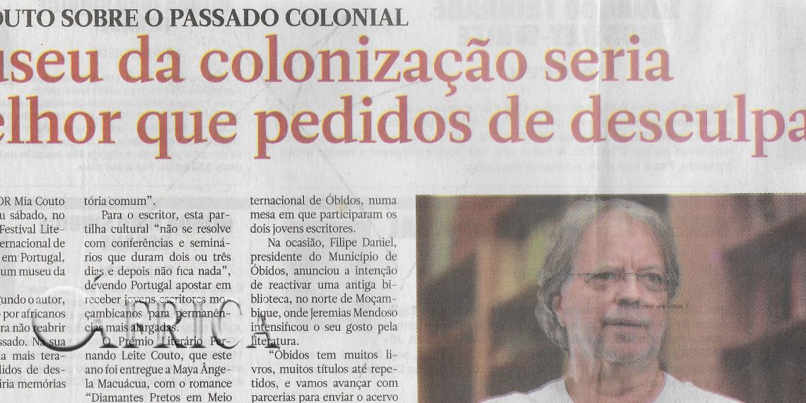 Mia Couto sobre o passado colonial: Museu da colonização seria melhor que pedidos de desculpas – 10 de Outubro de 2022