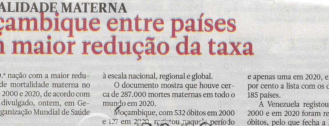 Mortalidade materna: Moçambique entre países com maior redução da taxa .- 24 de Fevereiro de 2023