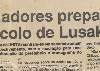 Negociadores preparam ̏ Protocolo de Lusaka˝ – 04 de Outubro de 1994