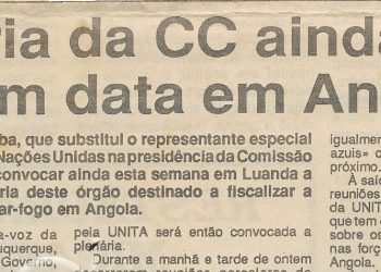Plenária da CC ainda não tem data em Angola – 08 de Dezembro de 1994