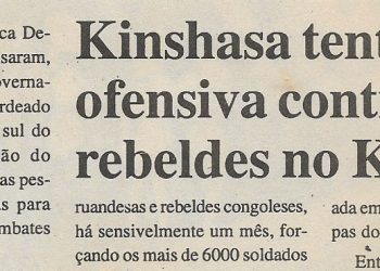 Kinshasa tenta ofensiva contra rebeldes no Katanga – 04 de Janeiro de 2001