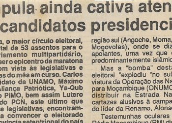 Nampula ainda cativa atenção dos candidatos presidenciais – 17 de Outubro de 1994