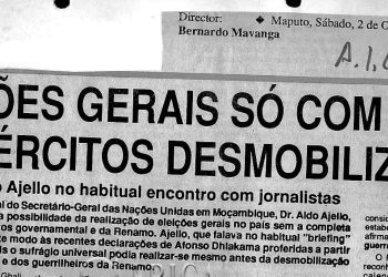 Eleições Gerais só com os exércitos desmobilizados – 02 de Outubro de 1993
