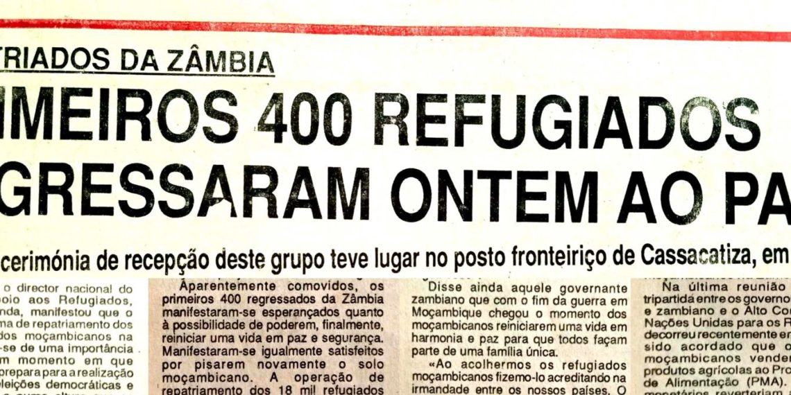 Repatriados da Zâmbia: Primeiros 400 refugiados regressaram ontem ao país – 09 de Julho de 1994
