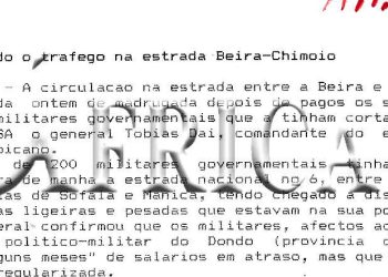 Restabelecido o trafego na estrada Beira-Chimoio – 27 de Outubro de 1993