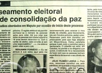 Recenseamento eleitoral é acto de consolidação da paz – 02 de Junho de 1994