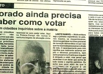 Eleitorado ainda precisa de saber como votar – 03 de Junho de 1994
