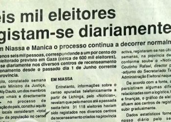 Gaza: Seis mil eleitores registam-se diariamente – 20 de Junho de 1994