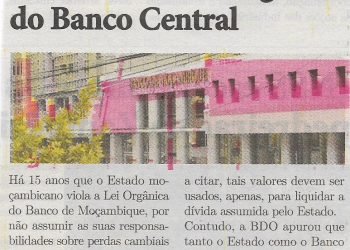 Estado viola Lei Orgânica do Banco Central – 12 de Abril de 2022
