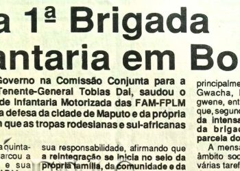 Extinta 1ª Brigada de Infantaria em Boane – 18 de Julho de 1994