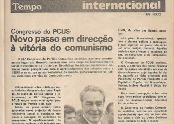 Congresso do Partido Comunista soviético (PCUS): Novo passo em direcção à vitória do comunismo – 08 de Março de 1981