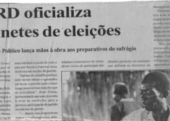 Movimento da Juventude para a Restauração da Democracia oficializa gabinete de eleições – 07 de Junho de 2004