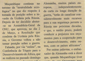 Moçambique continua num “jogo de cintura” na neutralidade sobre a guerra contra a Ucrânia – 30 de Março de 2022