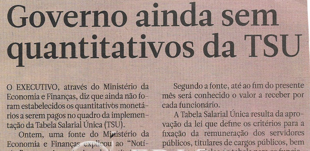 Governo ainda sem quantitativos da TSU – 21 de Junho de 2022