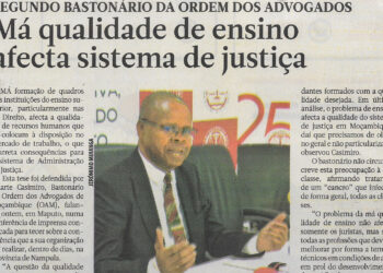 Segundo Bastonário da Ordem dos Advogados: Má qualidade de ensino afecta o sistema de justiça – 09 de Junho de 2022