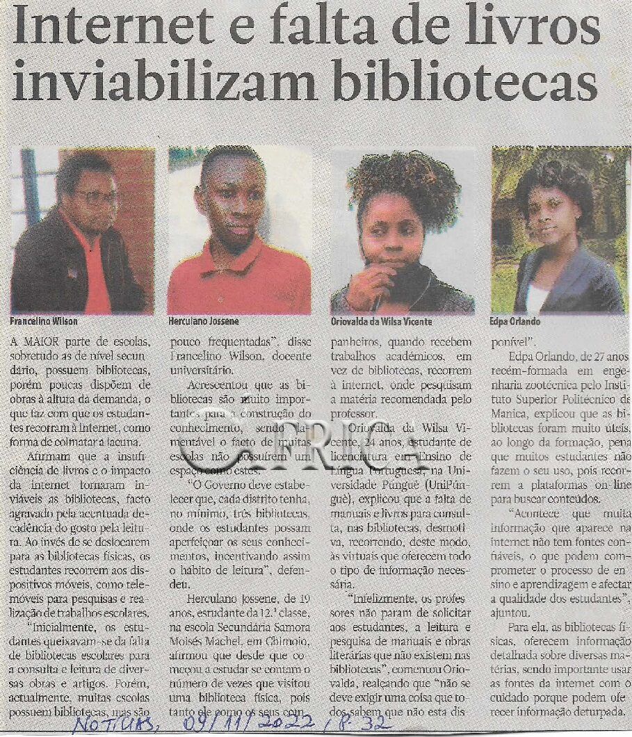 Internet e falta de livro inviabilizam bibliotecas – 09 de Novembro de 2022