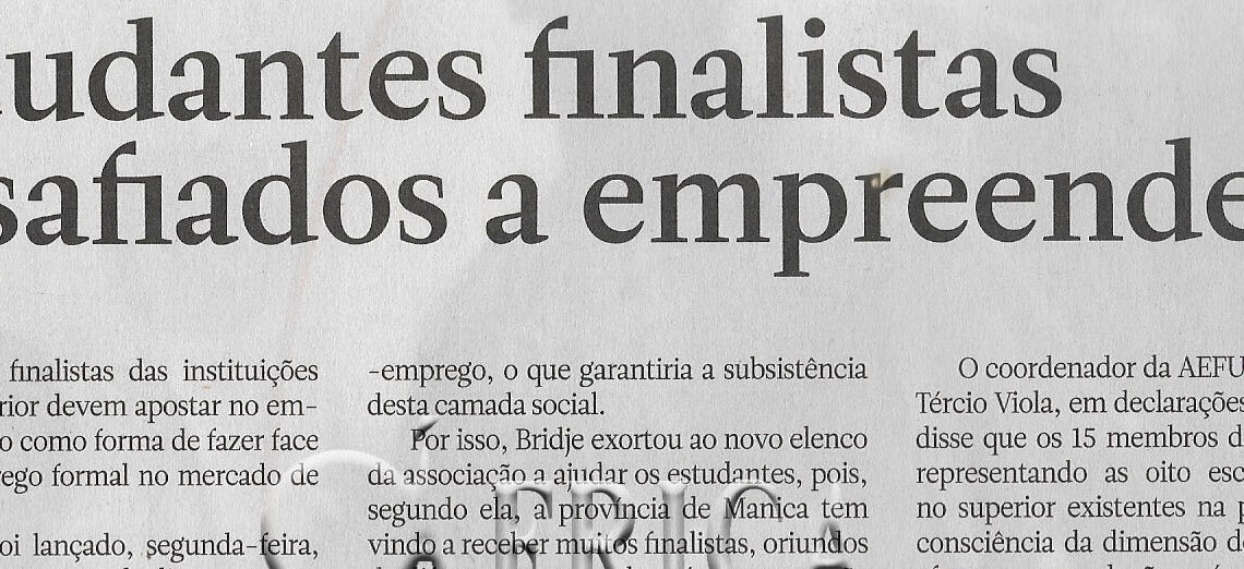 Estudantes finalistas desafiados a empreender – 09 de Novembro de 2022