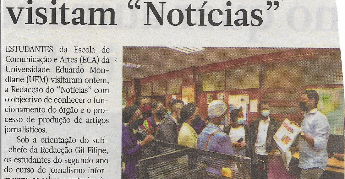 Estudantes da ECA visitam “Notícias” – 08 de Junho de 2022