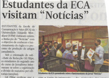 Estudantes da ECA visitam “Notícias” – 08 de Junho de 2022