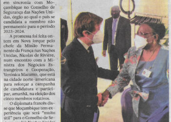 No Conselho de Segurança da ONU: França promete trabalhar em sincronia com Moçambique – 08 de Junho de 2022