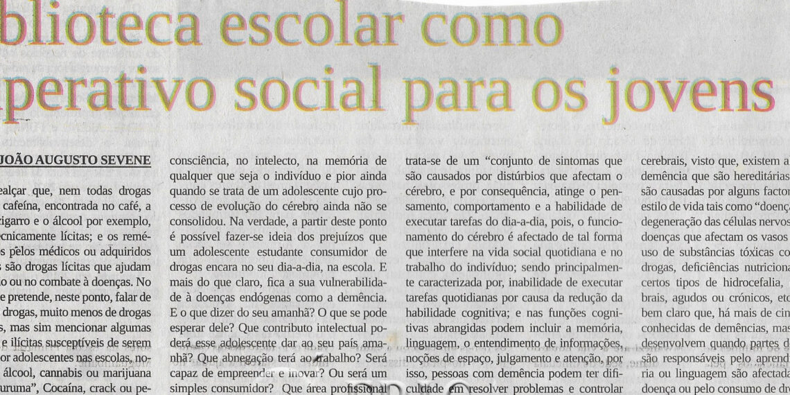 Biblioteca escolar como imperativo social para os jovens – 13 de Junho de 2022