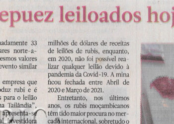 Rubis de Montepuez leiloados hoje na Tailândia – 06 de Junho de 2022