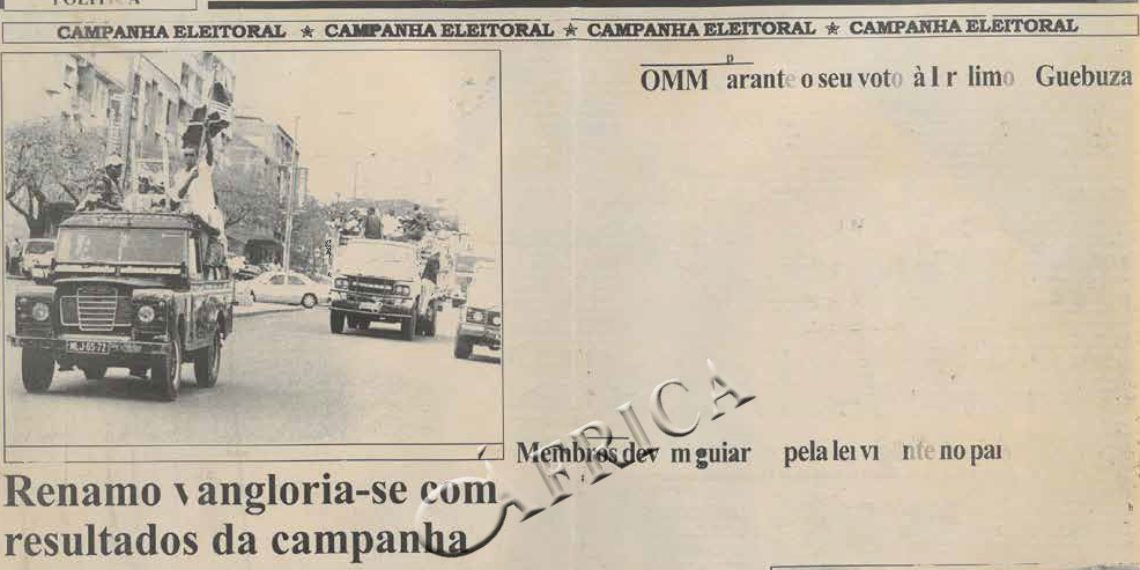 Renamo vangloria-se com resultados da campanha – 13 de Novembro de 2004