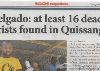 Cabo Delgado: at least 16 dead bodies os terrorists found in Quissanga – 04 de Outubro de 2022 (Magazine Independente)