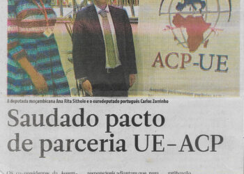 A deputada moçambicana Ana Ritha e o eurodeputado português Carlos Zorrinho – Saudado pacto de parceria EU-ACP – 21 de 07 de 2023 (Notícias)