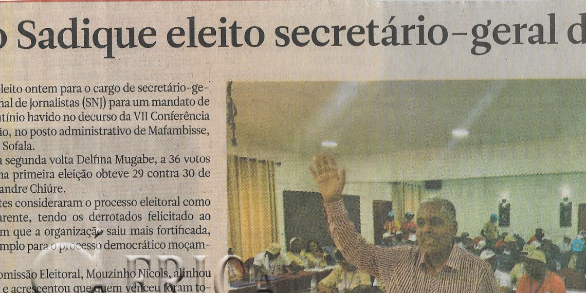 Faruco Sadique eleito secretário-geral do SNJ – 21 de Julho de 2023 (Notícias)