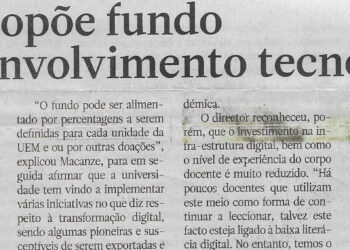 UEM propõe fundo de desenvolvimento tecnológico – 11 de Julho de 2023 (Notícias)