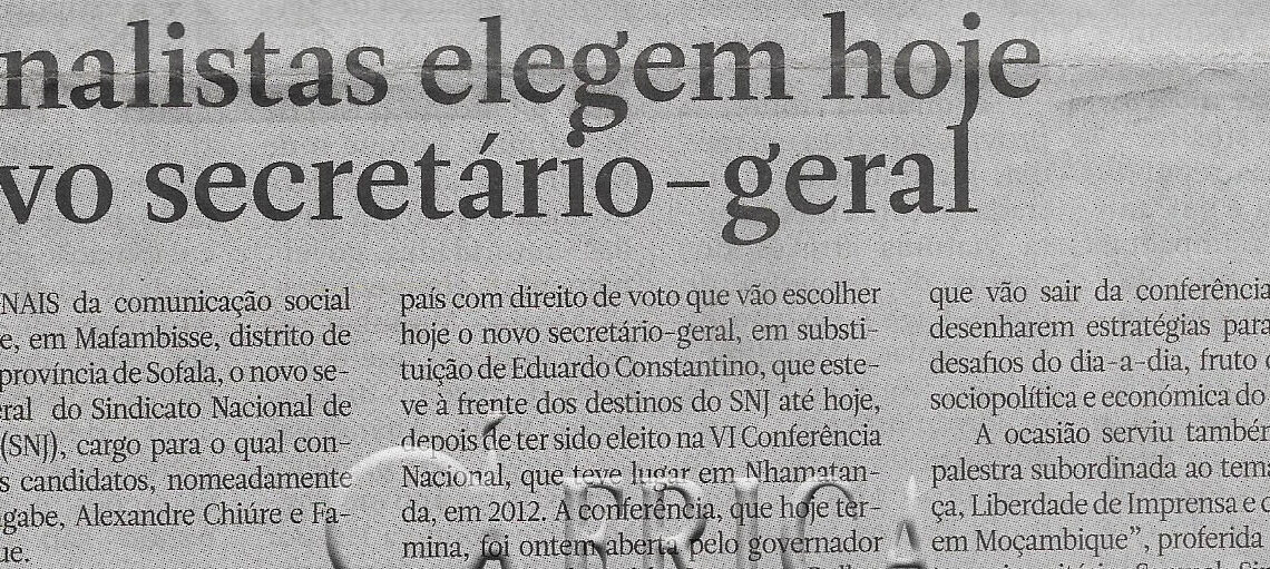 Jornalistas elegem hoje novo secretário-geral – 20 de Julho de 2023 (Notícias)
