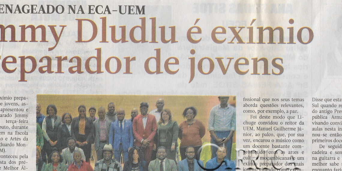 Homenageado na ECA-UEM: Jimmy Dludlu é exímio preparador de jovens – 08 de Setembro de 2023 (Notícias)